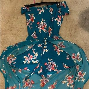 Romper with open layer